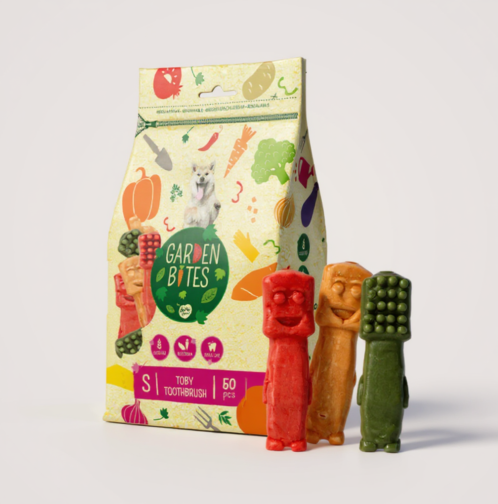 Garden Bites Snacks Vegetarianos - Escova de dentes S 5cm 500gr